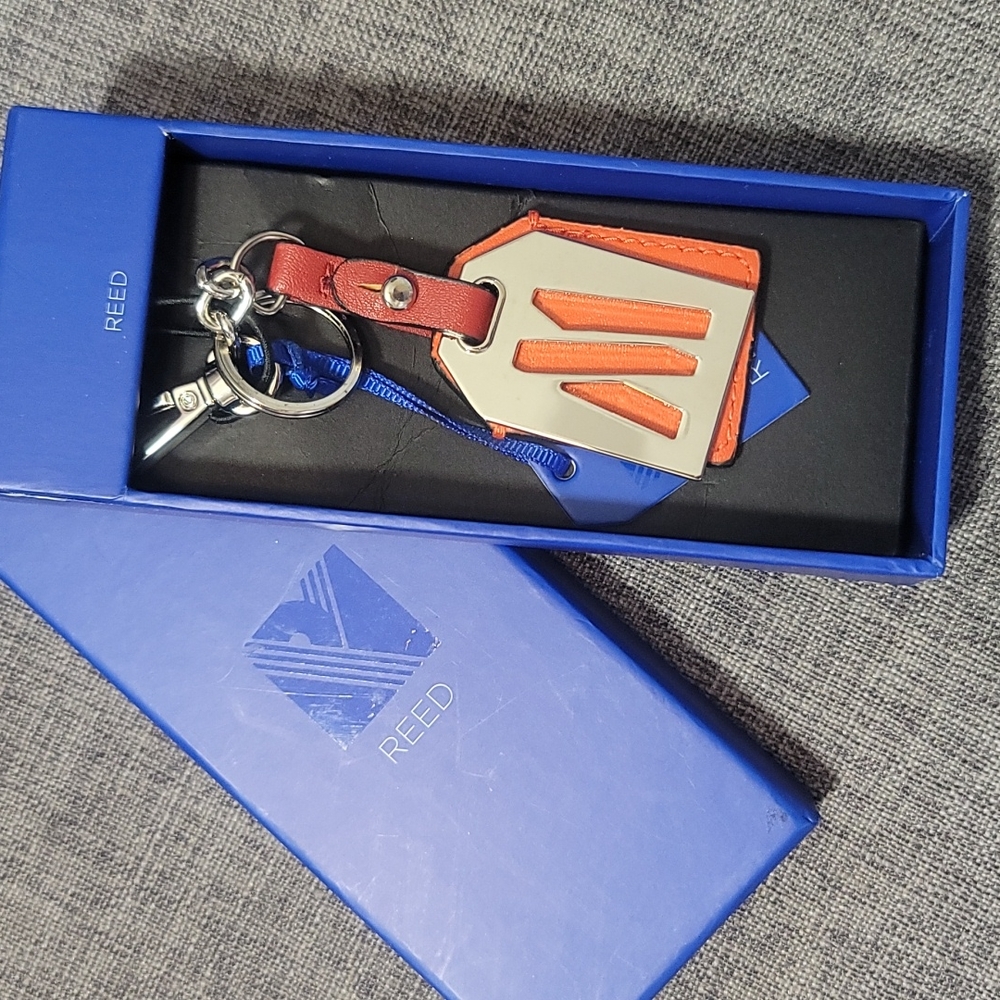 REED M Initial Keychain